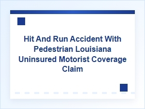 Navigating Uninsured Motorist Claims After Louisiana Pedestrian Accidents